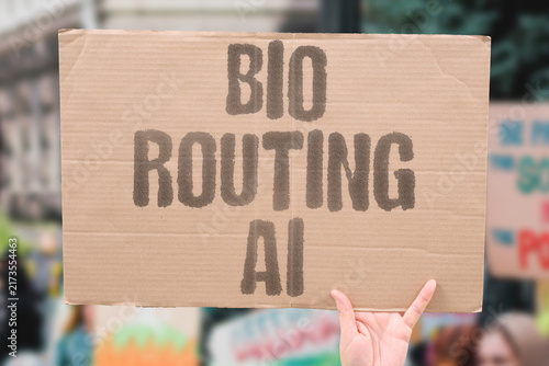 Foto "Bio routing AI" Network design inspired by lung branching