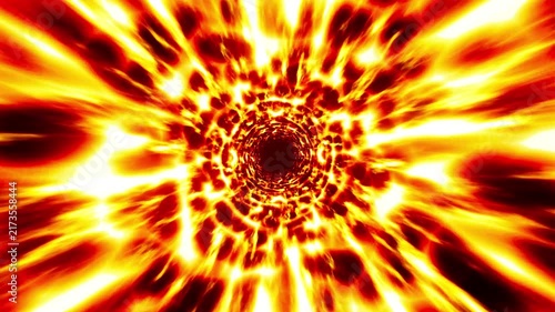 Glowing Flame Tunnel Loop