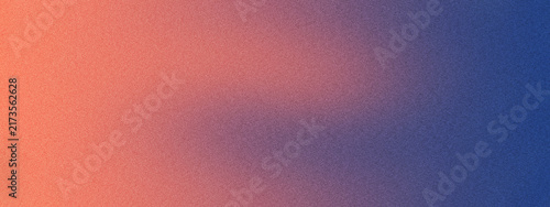 Colorful red and blue sunrise gradient noisy grain background texture
