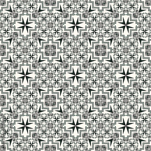 Abstract Geometric Art Deco Style Pattern Background