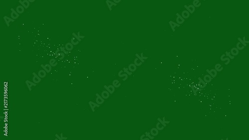 Glitter white star sparkle animation,glitter particle burst,twinkle light flare,magical shimmer particles,green background transition,motion graphics glowing design, 4k