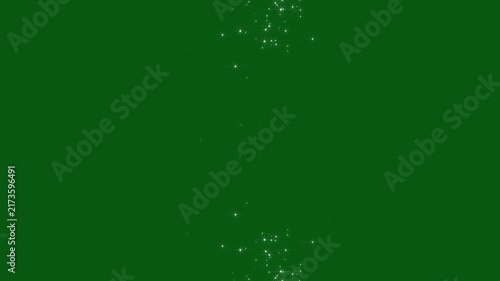 Glittering stars line animation, glowing white glitter curved light burst,fantasy pixie shimmer effects,green screen background,glitter celebration seamless looping transition 4k