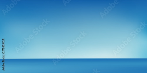 Abstract blue gradient studio display background for product presentation backdrop banner.