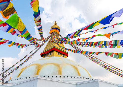 Obraz na płótnie Boudhanath Stupa, Kathmandu, Nepal