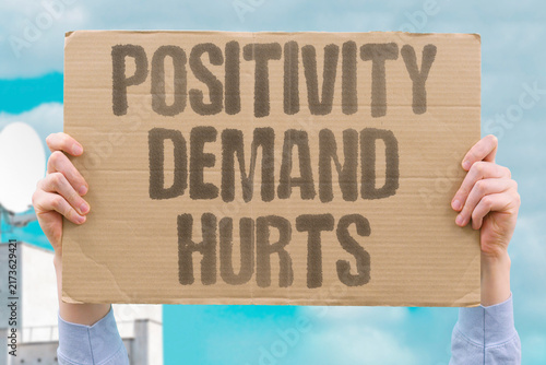 Картината върху платно "Positivity demand hurts" Forced cheerfulness harms mental health