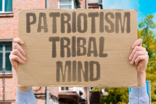 Bild auf Leinwand "Patriotism tribal mind" Is national loyalty just group instinct