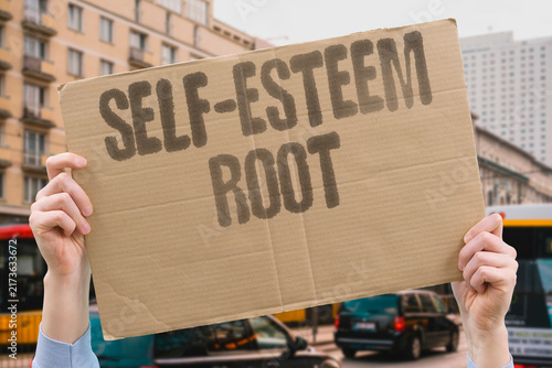 Foto "Self-esteem root" Low self-worth makes saying no hard