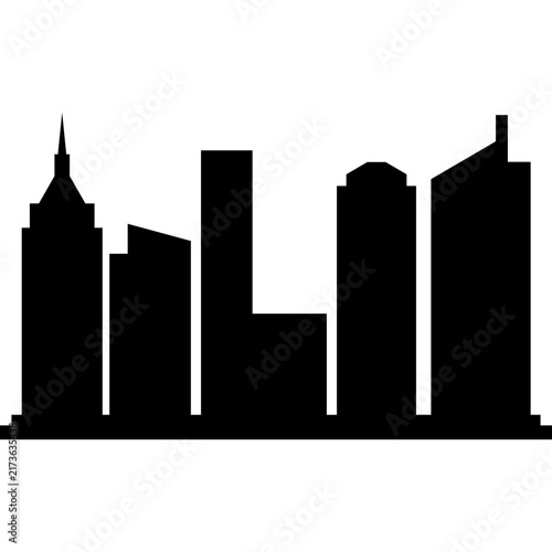 Austin Texas Skyline Silhouette, Black City Buildings and Urban Landmark
