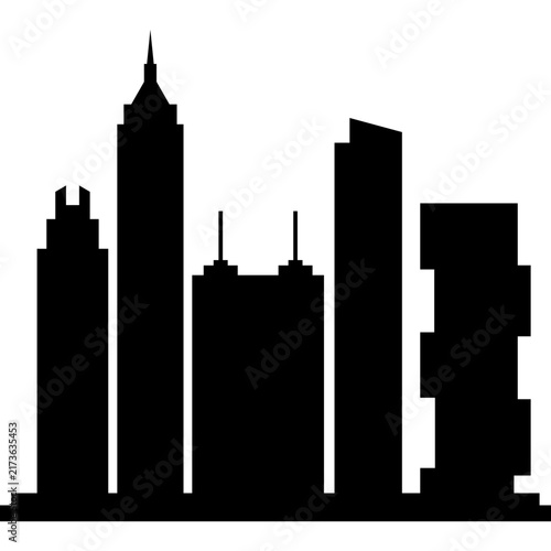 Austin Texas Skyline Silhouette, Black City Buildings and Urban Landmark