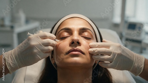 Tear Trough Filler Injection Under Eye Area Closeup