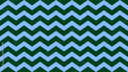 Seamless light blue and dark green chevron pattern background. Zigzag Geometric Wallpaper for modern textile design, web backgrounds, digital wallpapers, packaging, and creative branding projects.