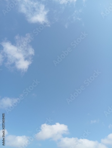 blue sky and clouds