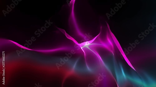 abstract background with lines wave. colorful light wave background 4k seamless loop.