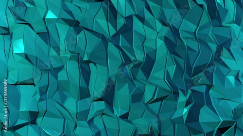 Abstract triangular background with colorful light. 3D lines Render