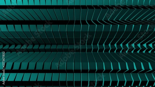 Abstract triangular background with colorful light. 3D lines Render