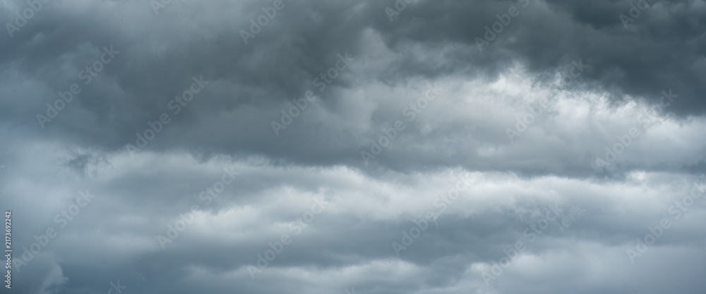 Fototapeta premium dark clouds sky Heavy rain thunderstorm. Pattern clouds overcast tornado Hurricane cyclone typhoon storm and rainy. Dark sky cloudy have storm lightning thunderbolt. Hole in black Dramatic Clouds
