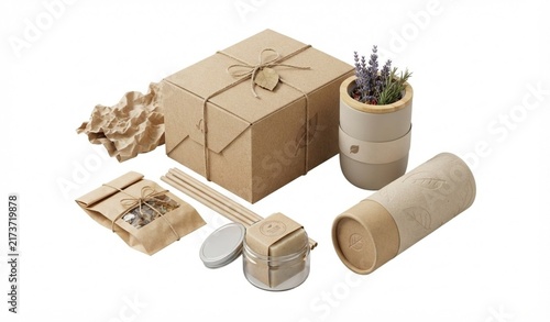 SEO Title: 3D Sustainable Packaging and Eco Friendly Product Elements