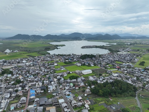 滋賀県 安土城跡付近から見る景色 他、観音寺城跡
