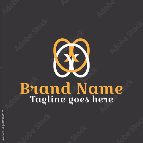 Abstract Gold Star and Diamond Logo Design Vector for Business Branding, Corporate Identity, Web Symbol, Creative Company Sign and Modern Graphic Element. Unity effect. Editable color.