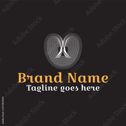 Abstract Heart Technology Company Logo Design Vector, Modern Business Branding Symbol, Creative Love Concept Icon for Corporate Identity, Internet, Cloud and Digital Communication
