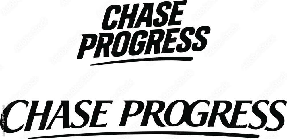 Obraz premium Visual identity and branding exploration for 'chase progress' a dynamic and motivating logo design