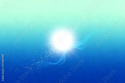 Abstract Light and Smoke on Gradient Background