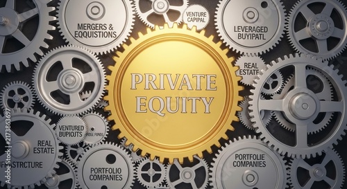 Private Equity Gears - A Conceptual Illustration of Financial Mechanisms.
