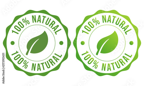 Bild auf Leinwand Natural product badge set