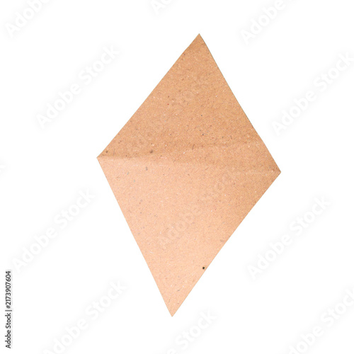Foto Abstract Geometric Orange Paper Shape