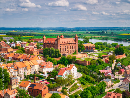 Obraz na płótnie Teutonic castle in Gniew at sunny day. Poland