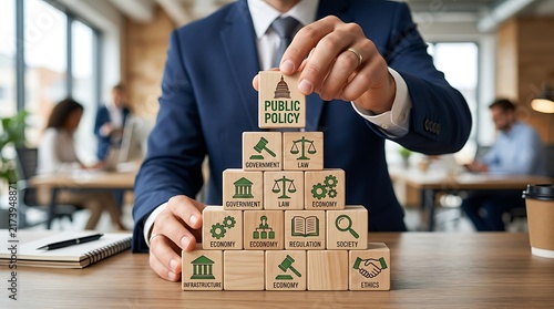 Public Policy Building Blocks: Government, Law, Economy, Society, Ethics, Infrastructure, Regulation