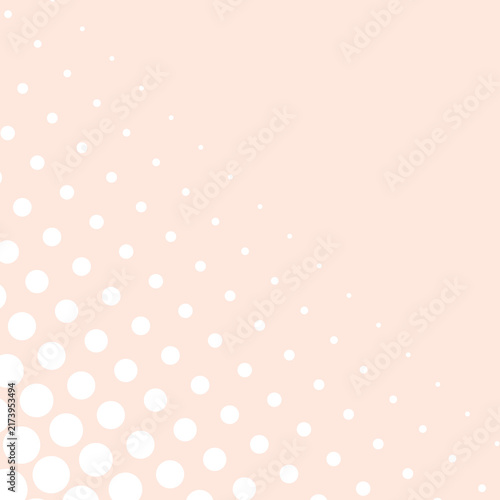 Elegant Peach vector Background with White Halftone Dots Pattern, Minimalist Geometric Gradient Design for Digital Marketing and Branding
