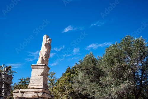 Triton Statue at Odeon of Agrippa in Ancient Agora, Athens