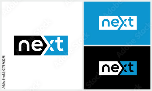 next word mark logo design inspiration