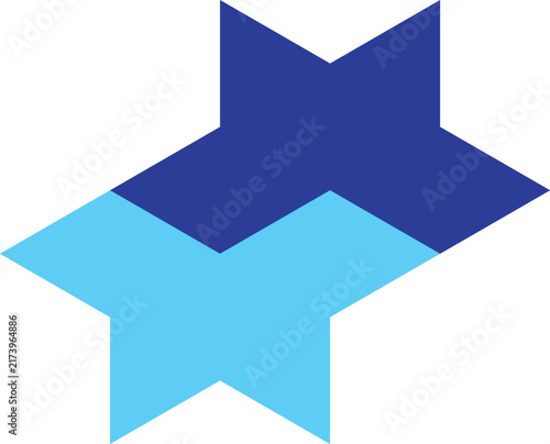 Abstract Geometric Star Logo Design

