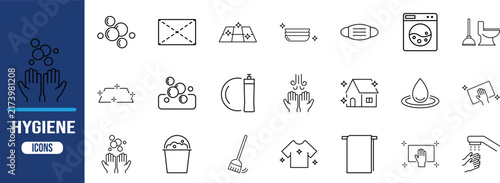 Hygiene cleaning washing vector icons. washing machine icon set, toilet icon set, face mask icon set