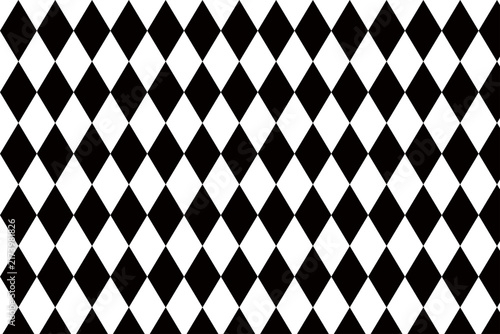 Checkered pattern with diagonal diamond shapes, Classic geometric vector background for design.