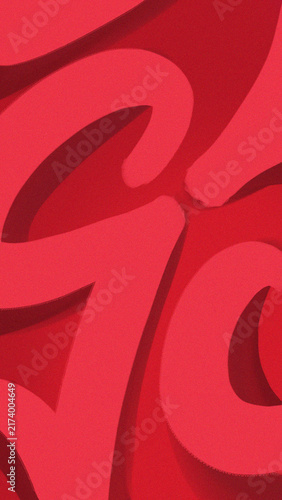 Abstract vibrant crimson red fluid brush strokes background with grainy holographic texture vertical composition perfect for mobile device innovative luxury wallpapers.