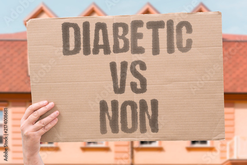 Quadro su tela "Diabetic vs non" Fracture rate higher in diabetic users
