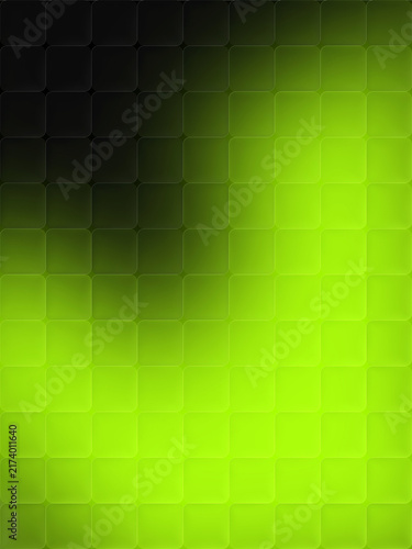 Bild auf Leinwand Glassmorphism cubic glass background with a lime green and black gradient
