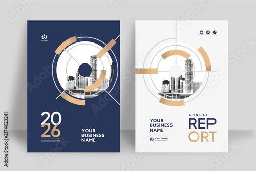 City Background Business Book Cover Design Template