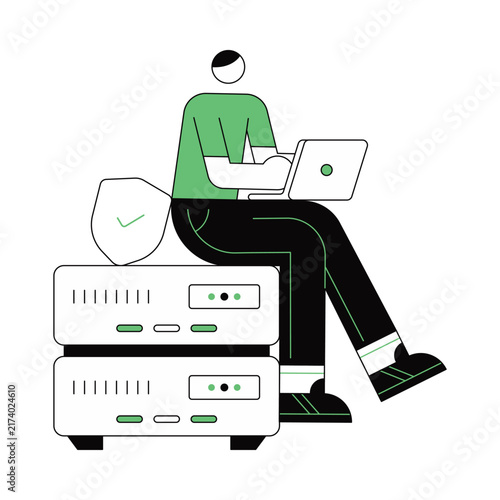 Cyber Insurance Vector Illustration Eps 10 File