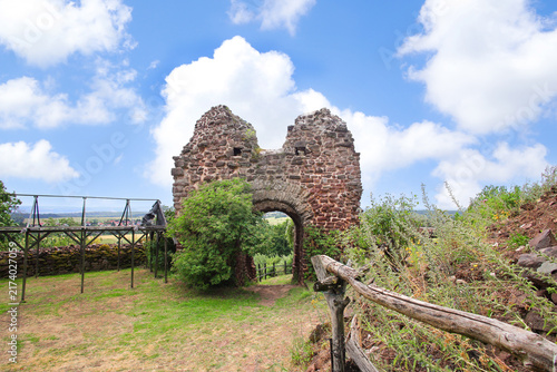 Ebersburg Castle Ruins in the Harz mountains, Thuringia – Germany
