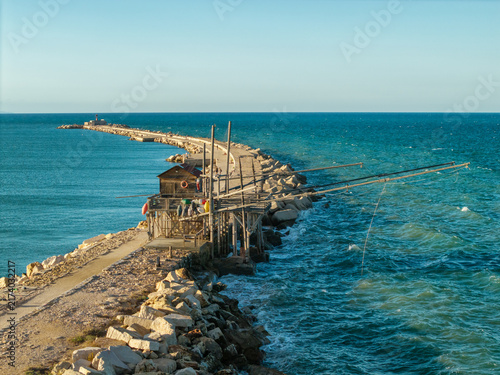 Trabucco di Barletta at Sunset, Barletta, Italy