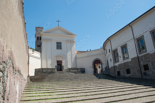 Canvastavla Facade of the Church of San Paolo in Albano Laziale, a town in the Castelli Roma