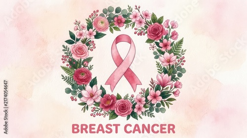 Raising awareness and supporting research a floral tribute to breast cancer awareness month promoting early detection and hope for a cure