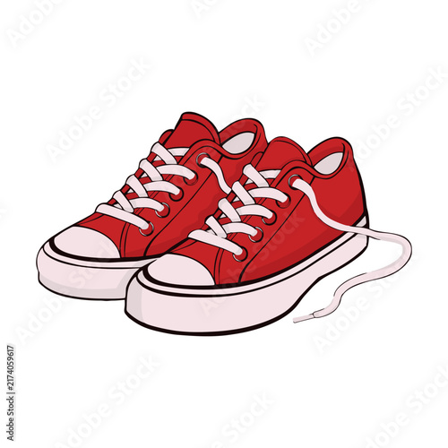 sport shoes isolated on white
