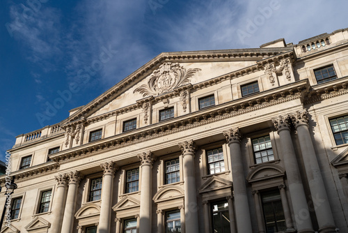 Photography Elegant Classic Architecture With Corinthian Columns Under Clear Blue Sky