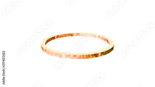 A circular wooden ring shows mottled bark texture and warm brown tones as an isolated element against a transparent background