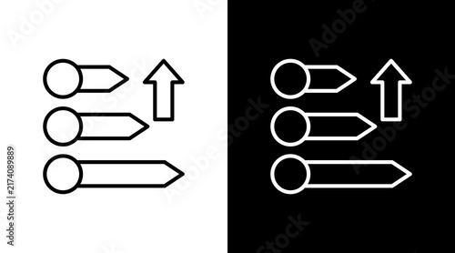 Принти на полотні Priority With Icon Set Design